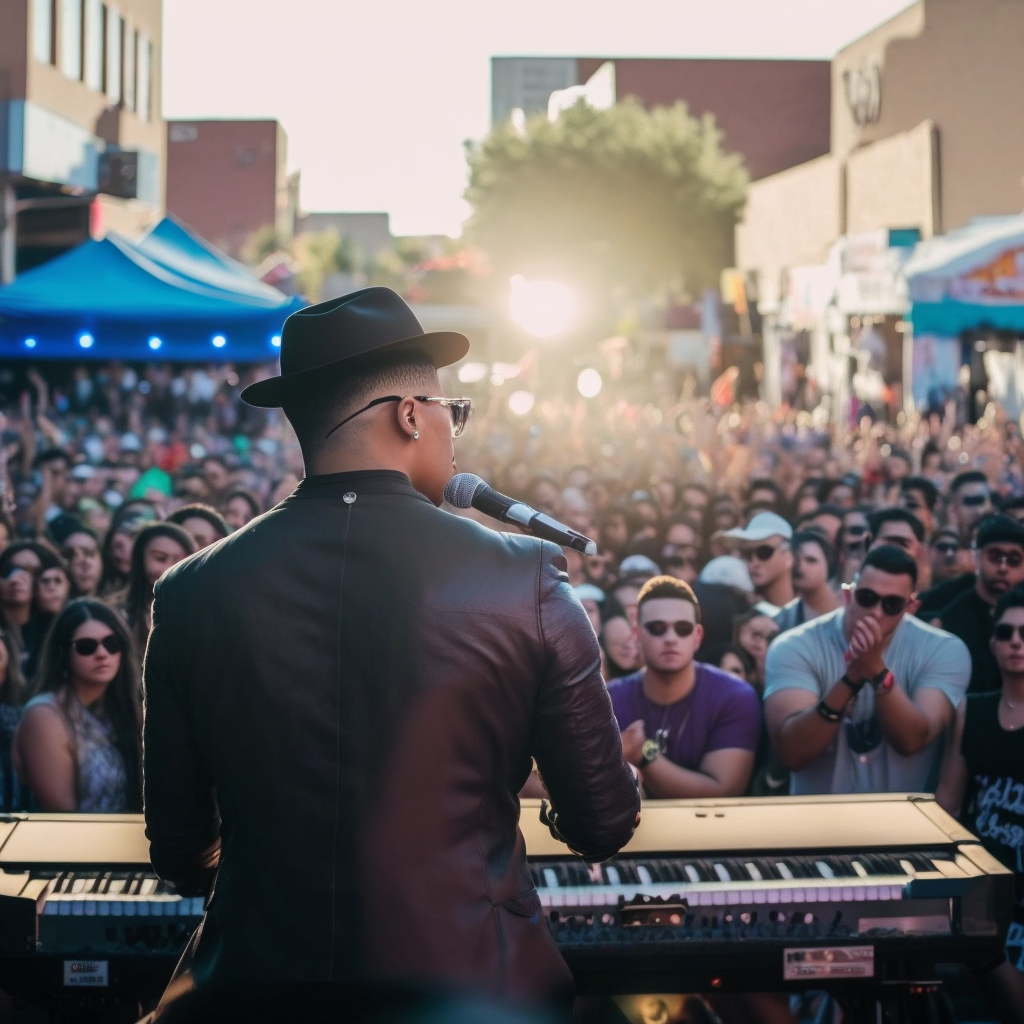 Music performance on stage